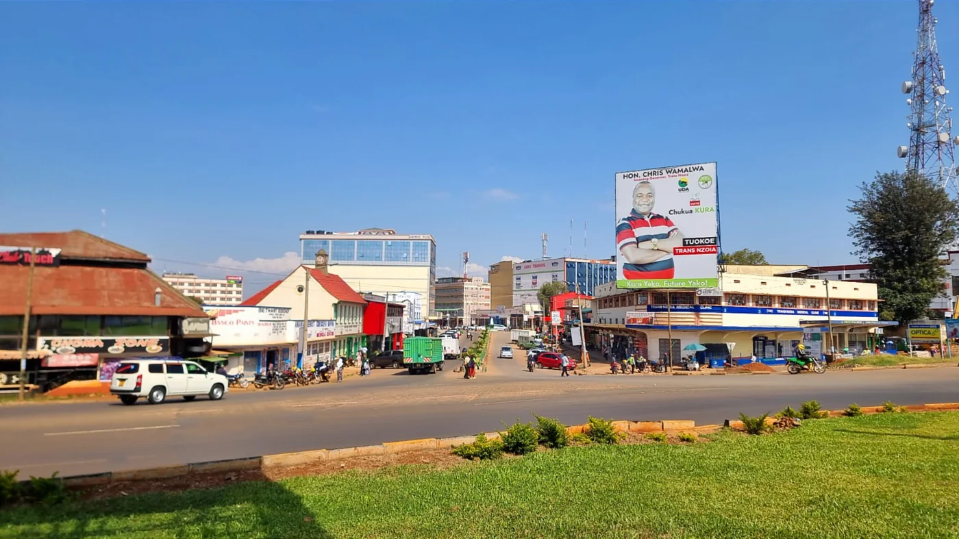 View toward Kitale town near the Trans Nzoia Digital location